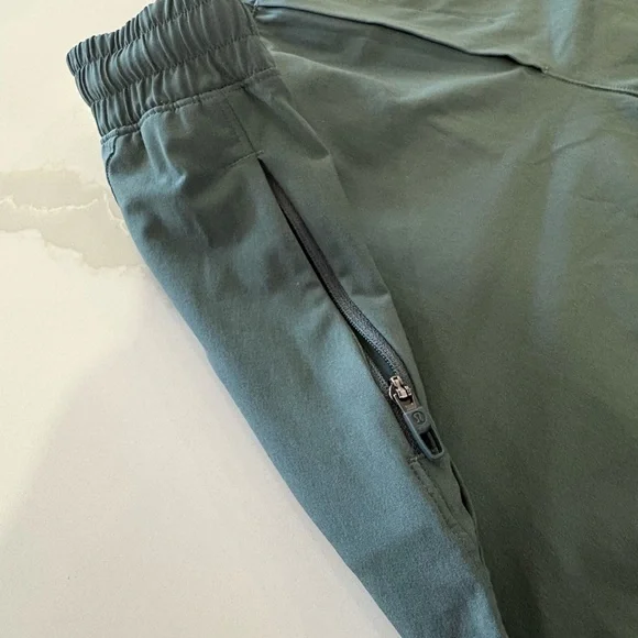 Lululemon Athletica Green Athletiv Shorts - Picture 3 of 5